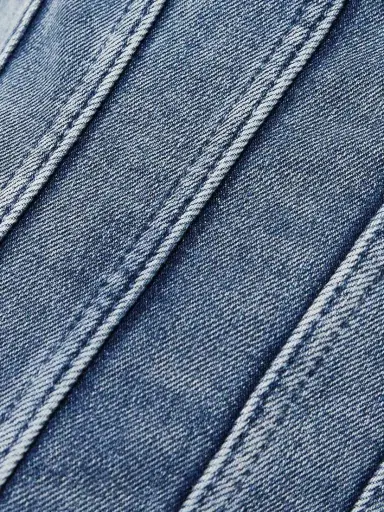 Off-White Cropped Stretch-denim Bustier Top | Thumbnail 4 Off-White Cropped Stretch-denim Bustier Top | Thumbnail 4