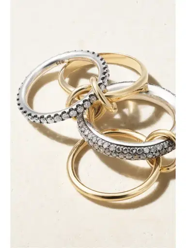 Spinelli Kilcollin Vega 18-karat Gold, Rhodium-plated Sterling Silver And Diamond Ring | Thumbnail 4 Spinelli Kilcollin Vega 18-karat Gold, Rhodium-plated Sterling Silver And Diamond Ring | Thumbnail 4