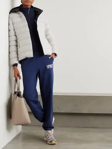 Moncler Appliquéd Webbing-trimmed Quilted Shell Down Jacket | Thumbnail 2 Moncler Appliquéd Webbing-trimmed Quilted Shell Down Jacket | Thumbnail 2