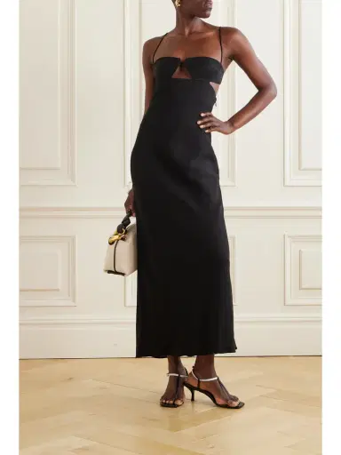 St. Agni + Net Sustain Resort Cutout Twill Maxi Dress - x large | Thumbnail 2 St. Agni + Net Sustain Resort Cutout Twill Maxi Dress - x large | Thumbnail 2