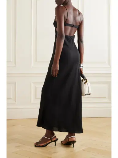 St. Agni + Net Sustain Resort Cutout Twill Maxi Dress - x large | Thumbnail 3 St. Agni + Net Sustain Resort Cutout Twill Maxi Dress - x large | Thumbnail 3