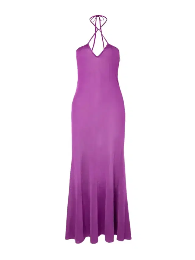 Jersey Halterneck Maxi Dress