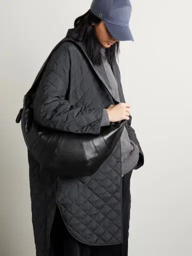 Lemaire Croissant Large Paneled Leather Shoulder Bag | Thumbnail 2 Lemaire Croissant Large Paneled Leather Shoulder Bag | Thumbnail 2