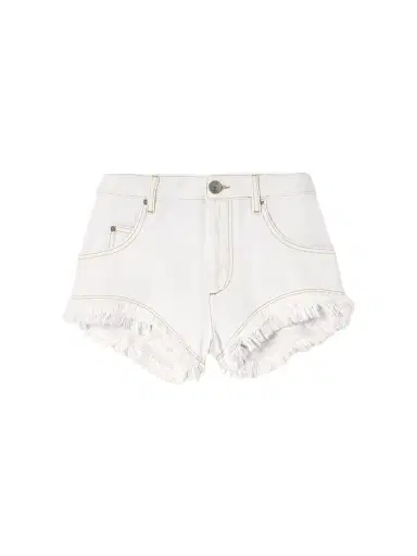 Isabel Marant Eneidao Fringed Denim Shorts | Thumbnail 1 Isabel Marant Eneidao Fringed Denim Shorts | Thumbnail 1