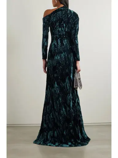 16Arlington Alder One-shoulder Crushed-velvet Gown | Thumbnail 3 16Arlington Alder One-shoulder Crushed-velvet Gown | Thumbnail 3