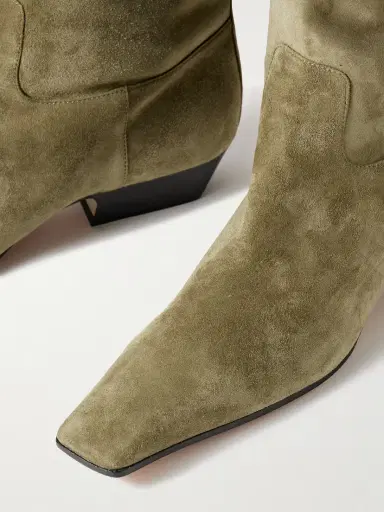 Khaite Marfa Suede Knee Boots | Thumbnail 4 Khaite Marfa Suede Knee Boots | Thumbnail 4