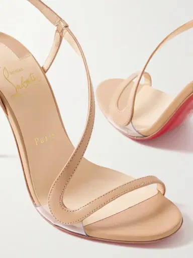 Christian Louboutin Rosalie 100 Pvc-trimmed Leather Sandals | Thumbnail 4 Christian Louboutin Rosalie 100 Pvc-trimmed Leather Sandals | Thumbnail 4