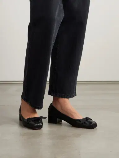Christian Louboutin Mamaflirt 30 Bow-embellished Leather Ballet Pumps | Thumbnail 2 Christian Louboutin Mamaflirt 30 Bow-embellished Leather Ballet Pumps | Thumbnail 2