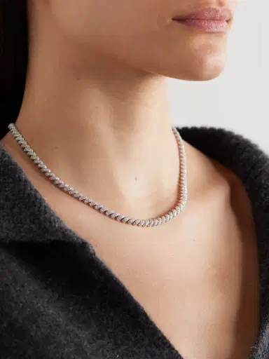 Anita Ko 18-karat White Gold Diamond Necklace | Thumbnail 2 Anita Ko 18-karat White Gold Diamond Necklace | Thumbnail 2
