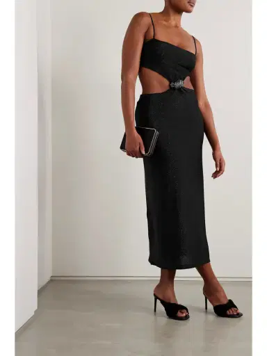 Johanna Ortiz + Net Sustain Sueño Costero Cutout Embellished Metallic Stretch-jersey Midi Dress | Thumbnail 2 Johanna Ortiz + Net Sustain Sueño Costero Cutout Embellished Metallic Stretch-jersey Midi Dress | Thumbnail 2
