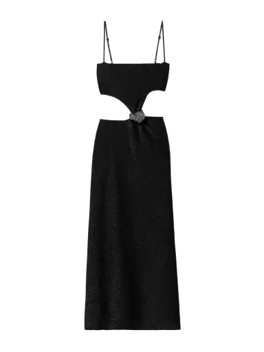 Johanna Ortiz + Net Sustain Sueño Costero Cutout Embellished Metallic Stretch-jersey Midi Dress | Thumbnail 1 Johanna Ortiz + Net Sustain Sueño Costero Cutout Embellished Metallic Stretch-jersey Midi Dress | Thumbnail 1