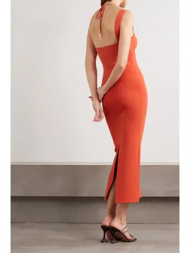 Galvan Kali Cutout Stretch-knit Midi Dress - x large | Thumbnail 3 Galvan Kali Cutout Stretch-knit Midi Dress - x large | Thumbnail 3