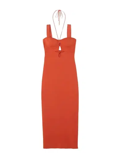 Galvan Kali Cutout Stretch-knit Midi Dress - x large | Thumbnail 1 Galvan Kali Cutout Stretch-knit Midi Dress - x large | Thumbnail 1