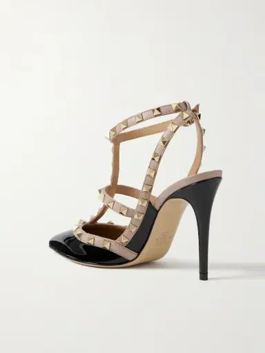 Valentino Garavani Rockstud 100 Two-tone Patent-leather Pumps | Thumbnail 3 Valentino Garavani Rockstud 100 Two-tone Patent-leather Pumps | Thumbnail 3