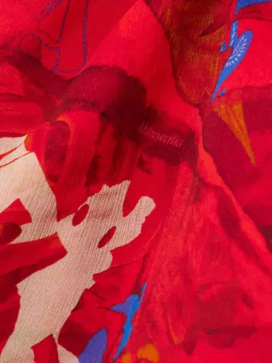 Ahluwalia Priya Asymmetric Ruched Satin And Printed Tulle Mini Skirt - UK 14 | Thumbnail 4 Ahluwalia Priya Asymmetric Ruched Satin And Printed Tulle Mini Skirt - UK 14 | Thumbnail 4