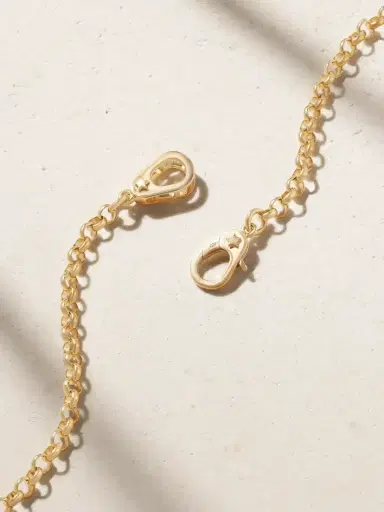 Foundrae Medium Belcher Sister Hook Crescent 18-karat Gold Diamond Necklace | Thumbnail 3 Foundrae Medium Belcher Sister Hook Crescent 18-karat Gold Diamond Necklace | Thumbnail 3
