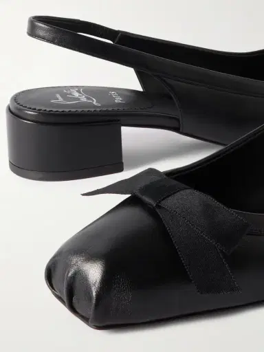 Christian Louboutin Mamaflirt 30 Bow-embellished Leather Slingback Pumps | Thumbnail 4 Christian Louboutin Mamaflirt 30 Bow-embellished Leather Slingback Pumps | Thumbnail 4
