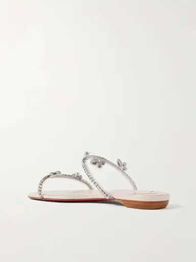 Christian Louboutin Just Queenie Crystal-embellished Pvc Sandals | Thumbnail 3 Christian Louboutin Just Queenie Crystal-embellished Pvc Sandals | Thumbnail 3