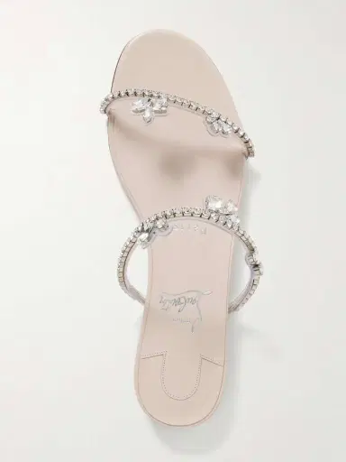 Christian Louboutin Just Queenie Crystal-embellished Pvc Sandals | Thumbnail 5 Christian Louboutin Just Queenie Crystal-embellished Pvc Sandals | Thumbnail 5