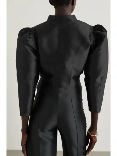 DESTREE Amoako Cropped Faille Jacket | Thumbnail 3 DESTREE Amoako Cropped Faille Jacket | Thumbnail 3