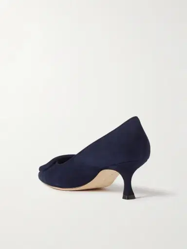 Manolo Blahnik Maysale 50 Buckled Suede Pumps | Thumbnail 3 Manolo Blahnik Maysale 50 Buckled Suede Pumps | Thumbnail 3