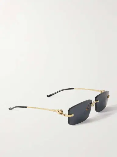 Cartier Eyewear Panthère D Square-frame Gold-tone Sunglasses | Thumbnail 3 Cartier Eyewear Panthère D Square-frame Gold-tone Sunglasses | Thumbnail 3