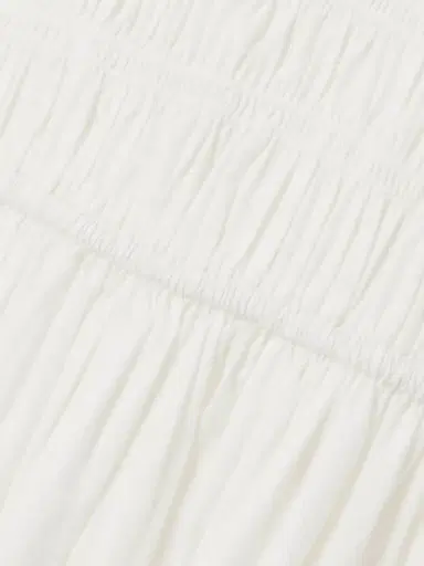DÔEN Quinn Tie-detailed Shirred Organic Cotton-poplin Midi Dress | Thumbnail 4 DÔEN Quinn Tie-detailed Shirred Organic Cotton-poplin Midi Dress | Thumbnail 4