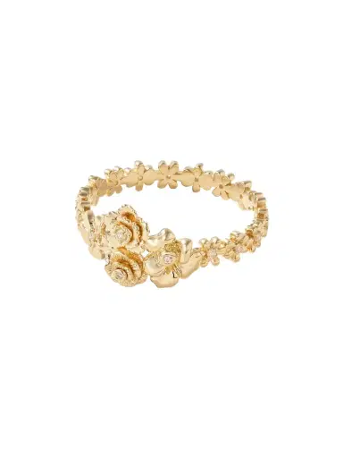 Sydney Evan Flower Cluster 14-karat Gold Diamond Ring | Thumbnail 1 Sydney Evan Flower Cluster 14-karat Gold Diamond Ring | Thumbnail 1