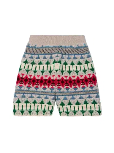 Loro Piana Holiday Noel Jacquard-knit Cashmere Shorts | Thumbnail 1 Loro Piana Holiday Noel Jacquard-knit Cashmere Shorts | Thumbnail 1