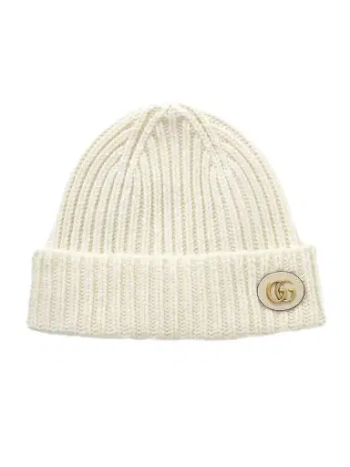 Gucci Victor Appliquéd Ribbed Wool And Cashmere-blend Beanie | Thumbnail 1 Gucci Victor Appliquéd Ribbed Wool And Cashmere-blend Beanie | Thumbnail 1