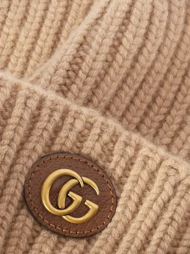 Gucci Victor Appliquéd Ribbed Wool And Cashmere-blend Beanie | Thumbnail 3 Gucci Victor Appliquéd Ribbed Wool And Cashmere-blend Beanie | Thumbnail 3