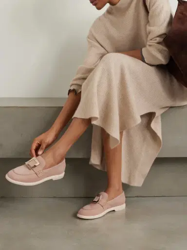 Roger Vivier Embellished Suede Loafers | Thumbnail 2 Roger Vivier Embellished Suede Loafers | Thumbnail 2