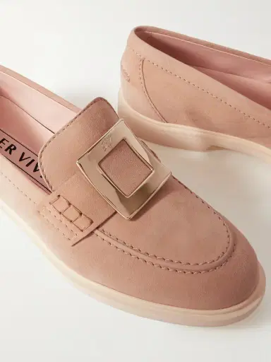 Roger Vivier Embellished Suede Loafers | Thumbnail 4 Roger Vivier Embellished Suede Loafers | Thumbnail 4