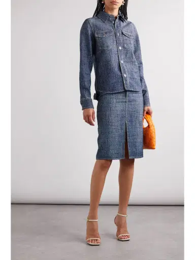 Bottega Veneta Printed Denim Shirt | Thumbnail 2 Bottega Veneta Printed Denim Shirt | Thumbnail 2