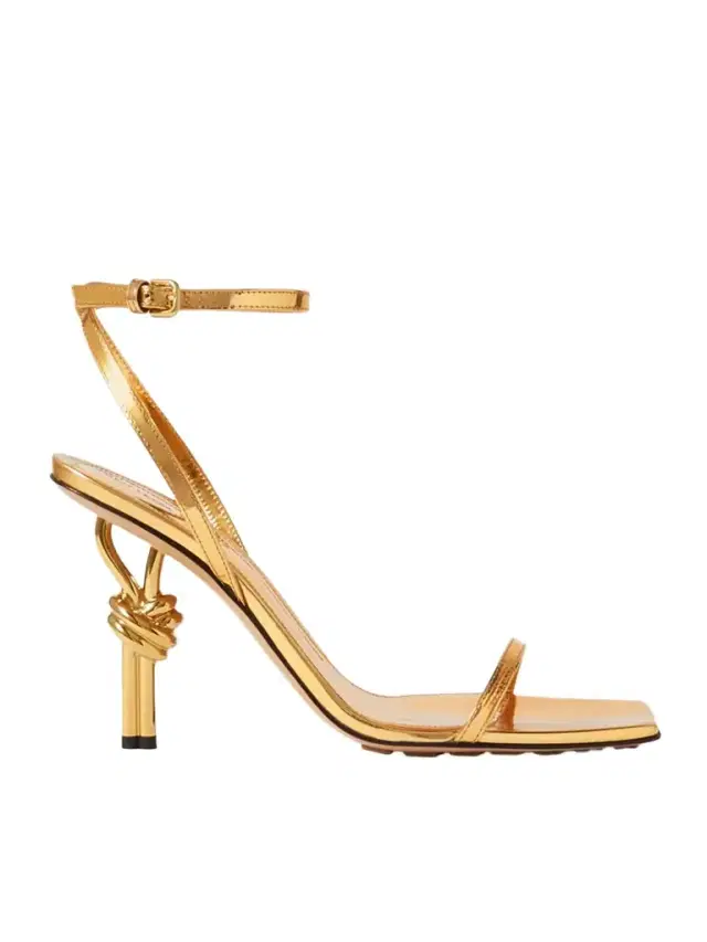 Knot Metallic Leather Sandals Knot Metallic Leather Sandals