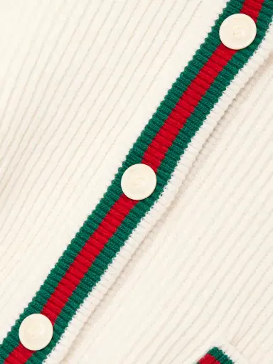 Gucci Hooded Striped Ribbed Wool Cardigan | Thumbnail 5 Gucci Hooded Striped Ribbed Wool Cardigan | Thumbnail 5