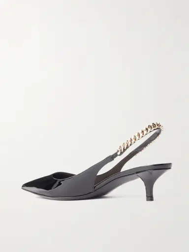 Gucci Signoria Embellished Patent-leather Slingback Pumps | Thumbnail 3 Gucci Signoria Embellished Patent-leather Slingback Pumps | Thumbnail 3