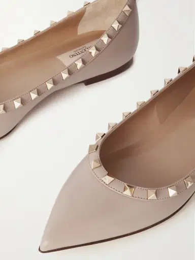 Valentino Garavani Rockstud Leather Point-toe Flats | Thumbnail 4 Valentino Garavani Rockstud Leather Point-toe Flats | Thumbnail 4