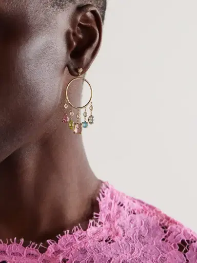 Jacquie Aiche 14-karat Gold Multi-stone Earrings | Thumbnail 2 Jacquie Aiche 14-karat Gold Multi-stone Earrings | Thumbnail 2