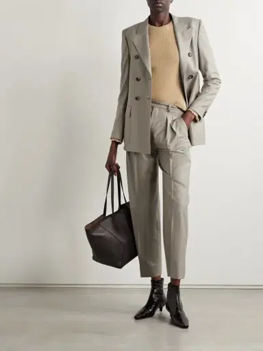 Loro Piana Pleated Wool Wide-leg Pants | Thumbnail 2 Loro Piana Pleated Wool Wide-leg Pants | Thumbnail 2