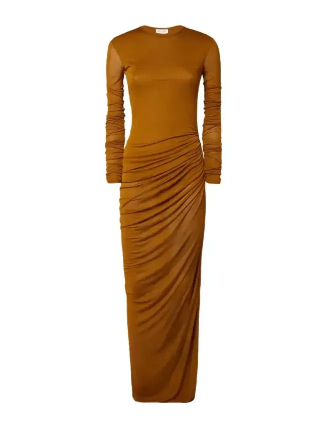 Ruched Jersey Maxi Dress
