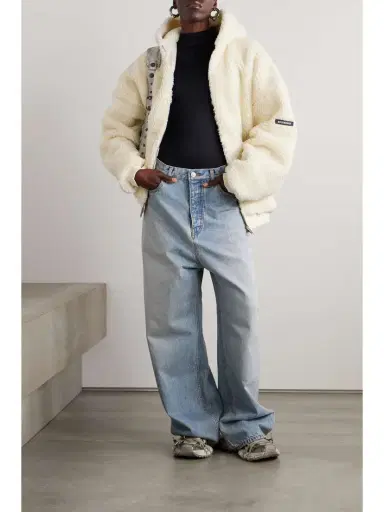 Balenciaga Oversized Hooded Faux Shearling Jacket | Thumbnail 2 Balenciaga Oversized Hooded Faux Shearling Jacket | Thumbnail 2