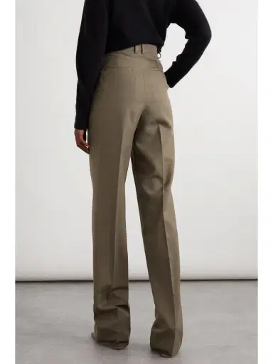 Saint Laurent Pleated Wool-twill Straight-leg Pants | Thumbnail 3 Saint Laurent Pleated Wool-twill Straight-leg Pants | Thumbnail 3