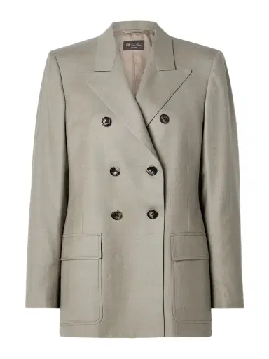 Loro Piana Ananda Double-breasted Wool-twill Blazer | Thumbnail 1 Loro Piana Ananda Double-breasted Wool-twill Blazer | Thumbnail 1