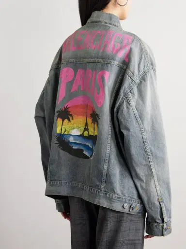 Balenciaga Oversized Denim Jacket | Thumbnail 4 Balenciaga Oversized Denim Jacket | Thumbnail 4