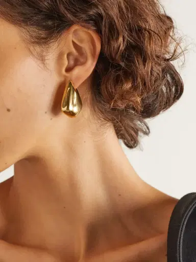 Bottega Veneta tone Hoop Earrings | Thumbnail 2 Bottega Veneta tone Hoop Earrings | Thumbnail 2