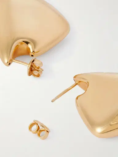 Bottega Veneta tone Hoop Earrings | Thumbnail 3 Bottega Veneta tone Hoop Earrings | Thumbnail 3