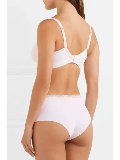 SIX Josephine Leavers Lace-trimmed Stretch-jersey Soft-cup Nursing Bra | Thumbnail 3 SIX Josephine Leavers Lace-trimmed Stretch-jersey Soft-cup Nursing Bra | Thumbnail 3