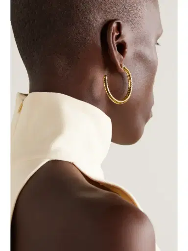 Marina B Trisolina 18-karat Gold Diamond Hoop Earrings | Thumbnail 2 Marina B Trisolina 18-karat Gold Diamond Hoop Earrings | Thumbnail 2