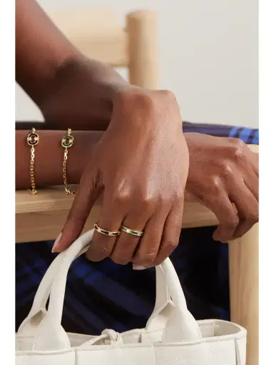 Viltier Rayon 18-karat Gold, Malachite And Diamond Ring | Thumbnail 5 Viltier Rayon 18-karat Gold, Malachite And Diamond Ring | Thumbnail 5